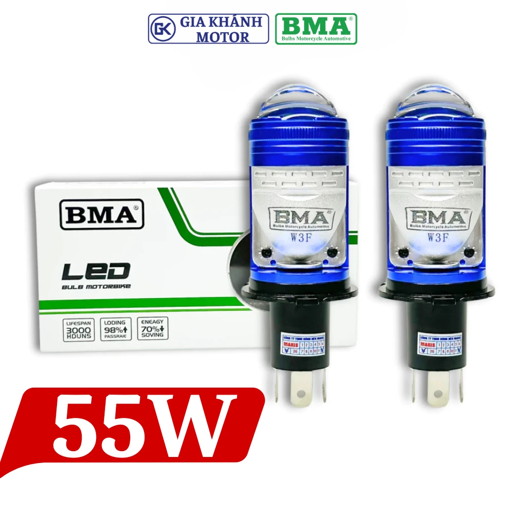 Đèn BMA W3F trong bộ ảnh sản phẩm của Gia Khánh Motor